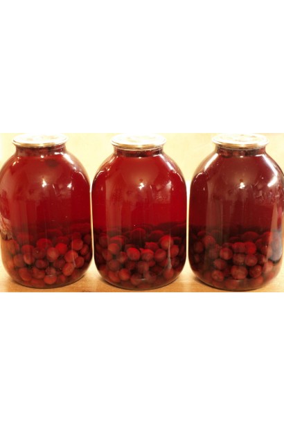 Компот из вишен сорта Чернокорка