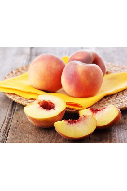 Персик Онтаріо Вайс: середній сорт із ніжною кремовою м’якоттю та солодким смаком.