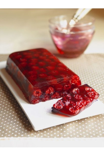 Фруктове желе з ягід малини Зюгана