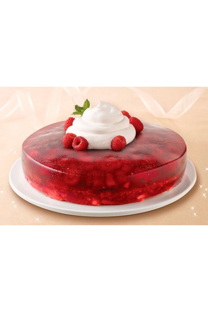 Фруктове желе з ягід малини сорту Глен Ампл