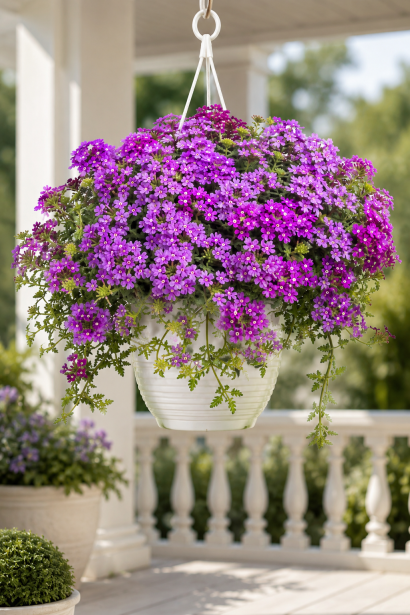 Вербена ампельна|Verbena hybrida|Вербена ампельная